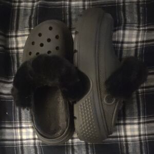 Fur Lined Platform Crocs (Stomp)